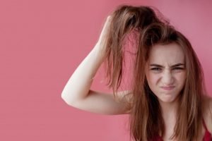 Problem Scalp Greasy Dirty Hair Girl Haircare Concept 130265 1947